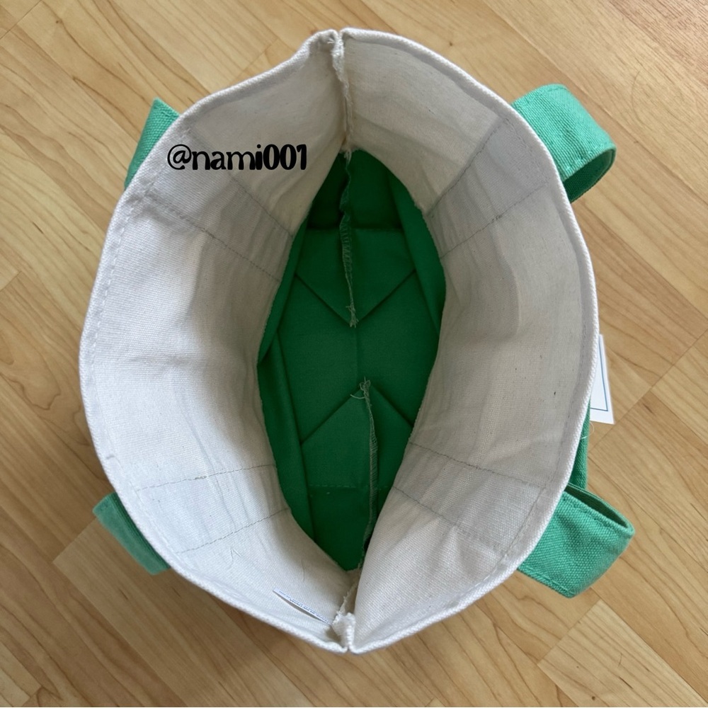 Viral Trader Joe’s Limited Edition Pastel Green Mini Canvas Tote - Picture 3 of 3